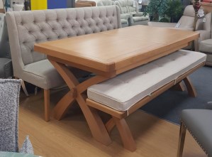 Cross Leg Extenable Dining Table